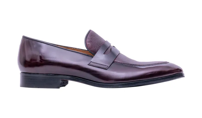 Camden 8211 Burgundy Hi ShineGrain Mens Barker Shoes Loafers
