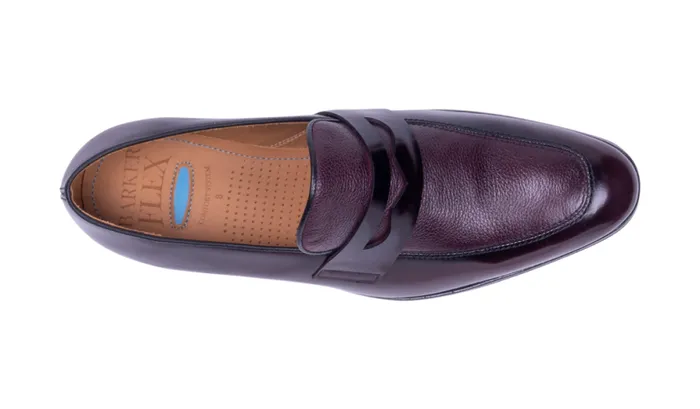 Camden 8211 Burgundy Hi ShineGrain Mens Barker Shoes Loafers