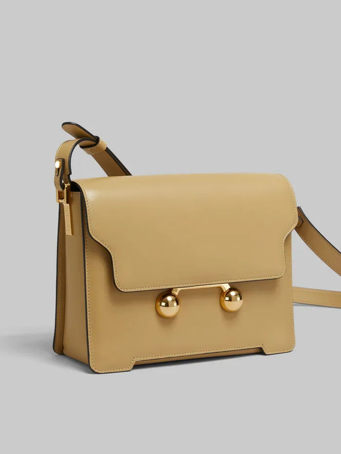 Camel Leather Trunkaroo Medium Shoulder Bag WomenMen Marni Trunkaroo Bag