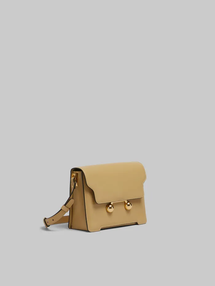 Camel Leather Trunkaroo Medium Shoulder Bag WomenMen Marni Trunkaroo Bag