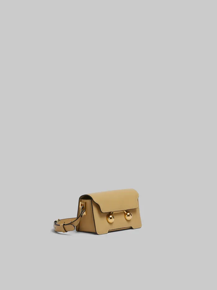 Camel Leather Trunkaroo Mini Shoulder Bag WomenMen Marni Trunkaroo Bag