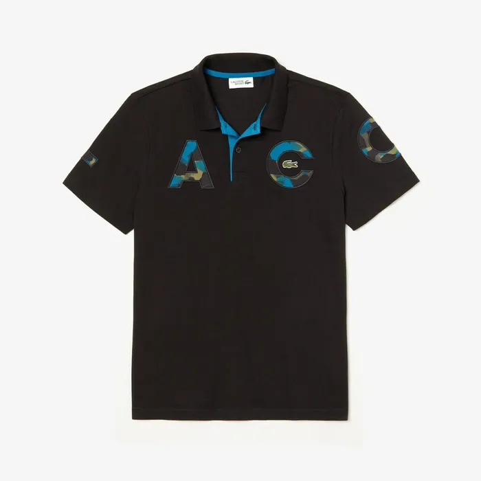 Camo Logo UltraLight Cotton Polo BlackBlueKhaki GreenBlue Mens Lacoste Polos Casaul