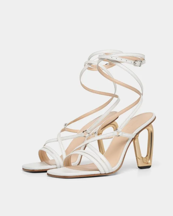 Carabiner Heel White Women Filling Pieces Loafers and Dress Shoes