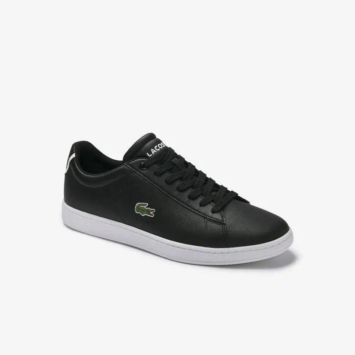 Carnaby Evo Leather Sneakers Blk Mens Lacoste Sneakers Outlet