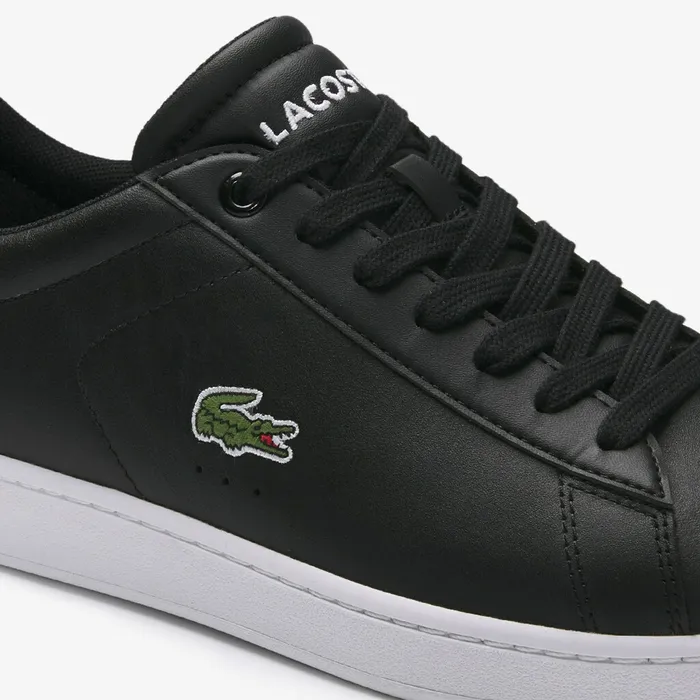 Carnaby Evo Leather Sneakers Blk Mens Lacoste Sneakers Outlet