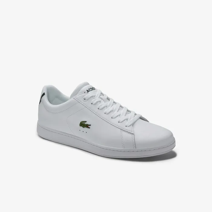 Carnaby Evo Leather Sneakers White Mens Lacoste Sneakers For Sale Online