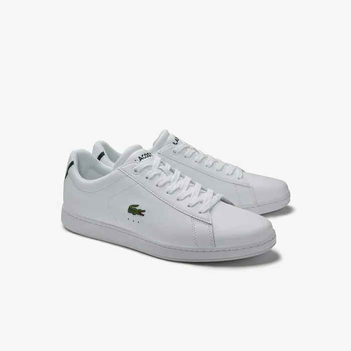 Carnaby Evo Leather Sneakers White Mens Lacoste Sneakers For Sale Online
