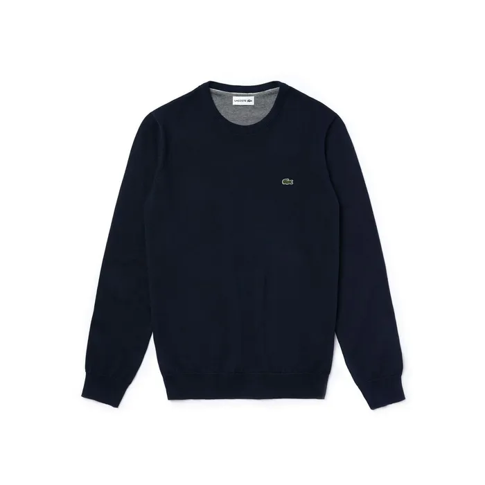Caviar Piqu Accent Sweater Navy BlueWhiteNavy Blue Mens Lacoste Sweaters Gift Ideas