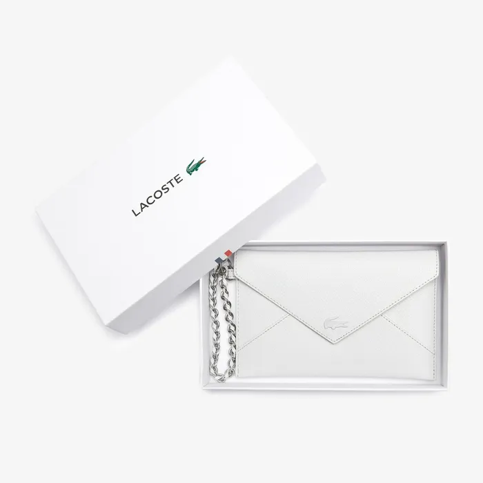 Chantaco Chain Leather Envelope Wallet Lunar Rock Womens Lacoste Small Leather Goods Cheap On Sale