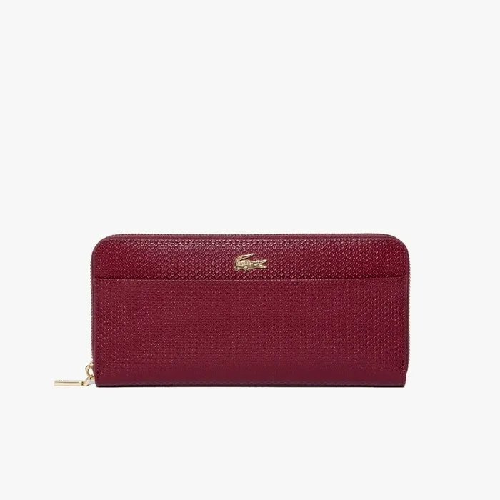 Chantaco Leather 12 Card Wallet Tawny Port Womens Lacoste Small Leather Goods Gift for Friend