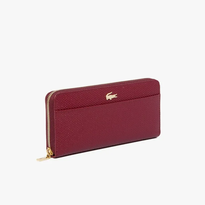Chantaco Leather 12 Card Wallet Tawny Port Womens Lacoste Small Leather Goods Gift for Friend