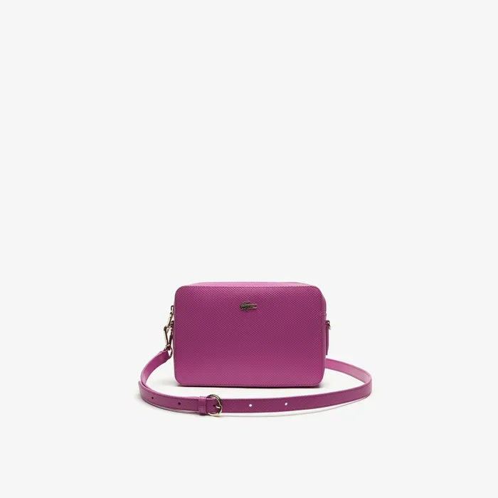 Chantaco Leather Square Shoulder Bag Meadow Mauve Womens Lacoste Bags Shop Online Chantaco Leather Square Shoulder Bag Meadow Mauve Womens Lacoste Bags Shop Online