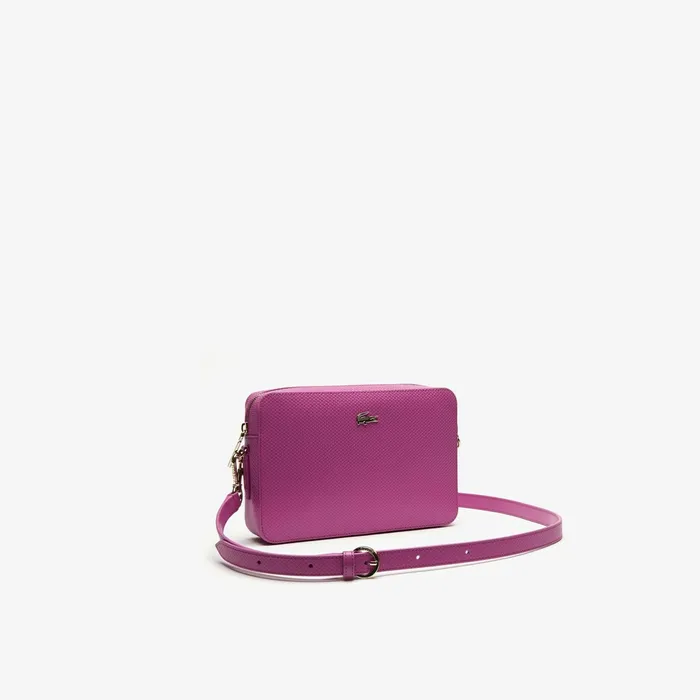 Chantaco Leather Square Shoulder Bag Meadow Mauve Womens Lacoste Bags Shop Online