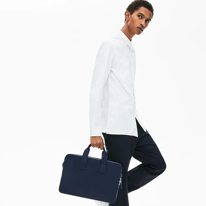 Chantaco Matte Piqu Leather Computer Bag Peacoat Mens Lacoste Bags Shop Online Chantaco Matte Piqu Leather Computer Bag Peacoat Mens Lacoste Bags Shop Online