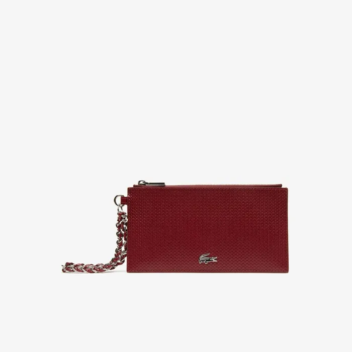 Chantaco Piqu Leather Zip Coin Pouch Tawny Port Womens Lacoste Small Leather Goods For Sale Chantaco Piqu Leather Zip Coin Pouch Tawny Port Womens Lacoste Small Leather Goods For Sale
