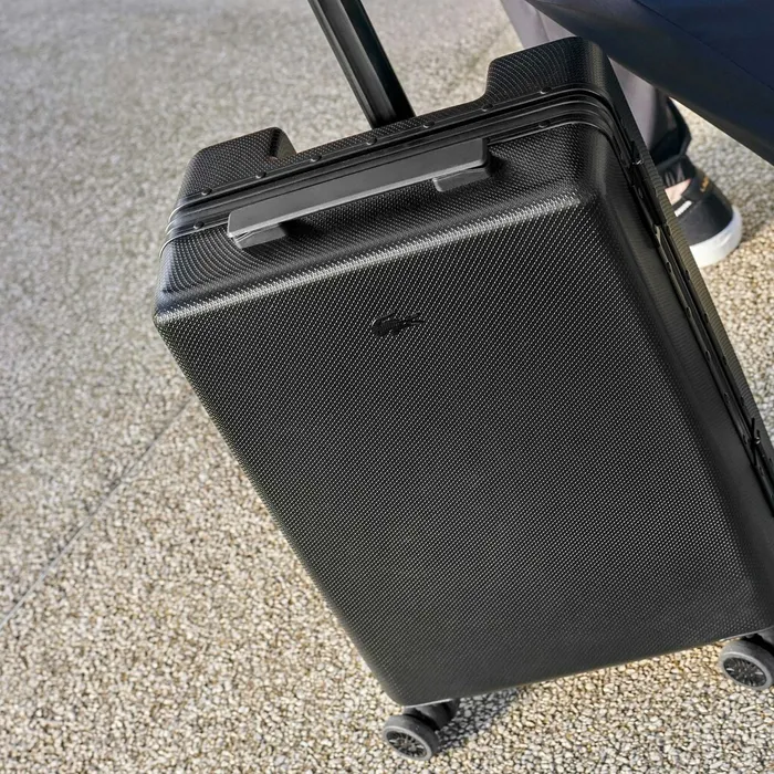 Chantaco Polycarbonate Cabin Suitcase Black Mens Lacoste Bags Online Store