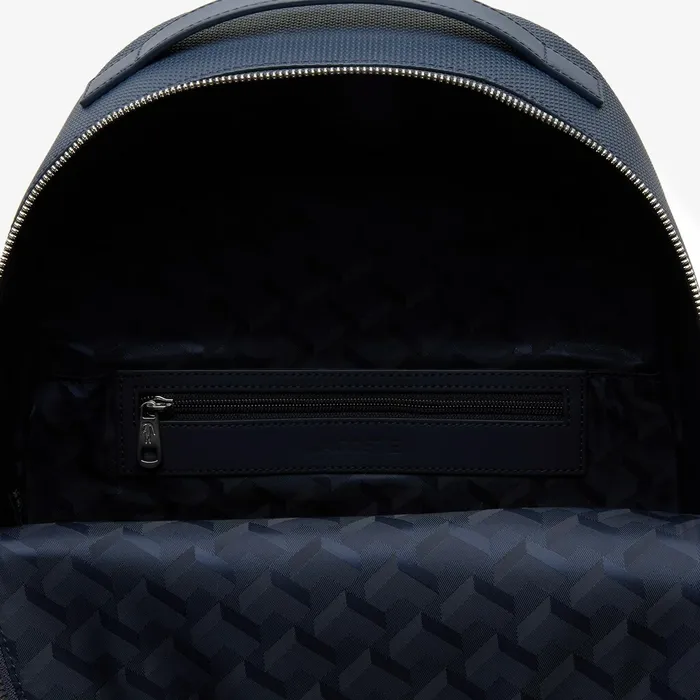 Chantaco Soft Leather Zip Backpack Peacoat Mens Lacoste Bags Online Outlet Store