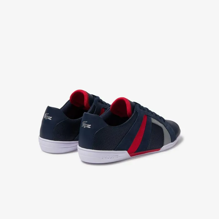Chaymon Club Leather and Suede Sneakers NvyRed Mens Lacoste Sneakers Shop Online