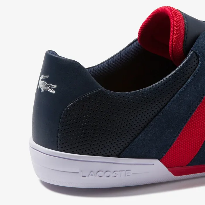 Chaymon Club Leather and Suede Sneakers NvyRed Mens Lacoste Sneakers Shop Online