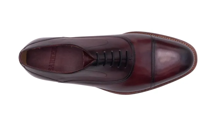 Cherwell 2 8211 Hand Brushed Burgundy Mens Barker Shoes Oxfords