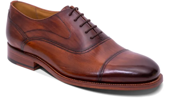 CherwellHand Brushed Brown Mens Barker Shoes Oxfords
