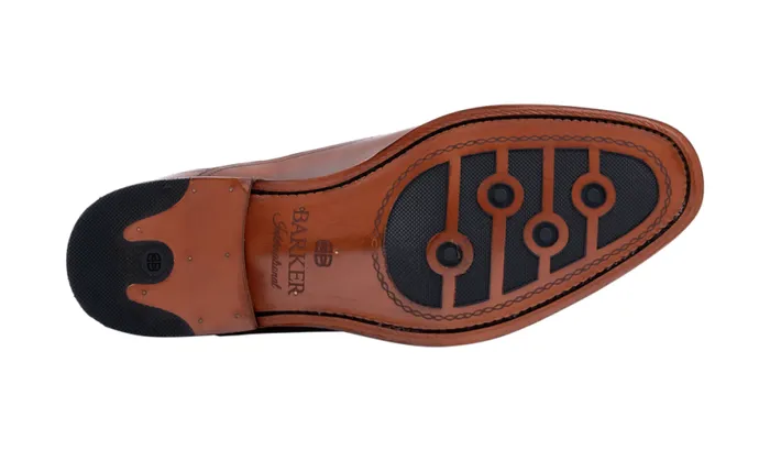 CherwellHand Brushed Brown Mens Barker Shoes Oxfords