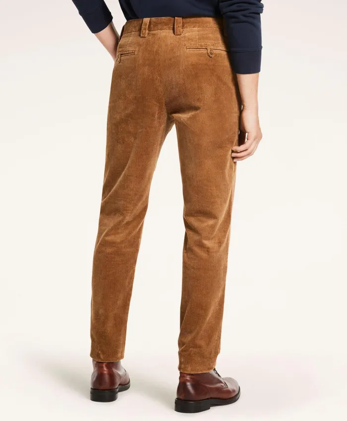 Chinos andamp Casual Pants Men Brooks Brothers Big andamp Tall Wide Wale Corduroy Pants Brown