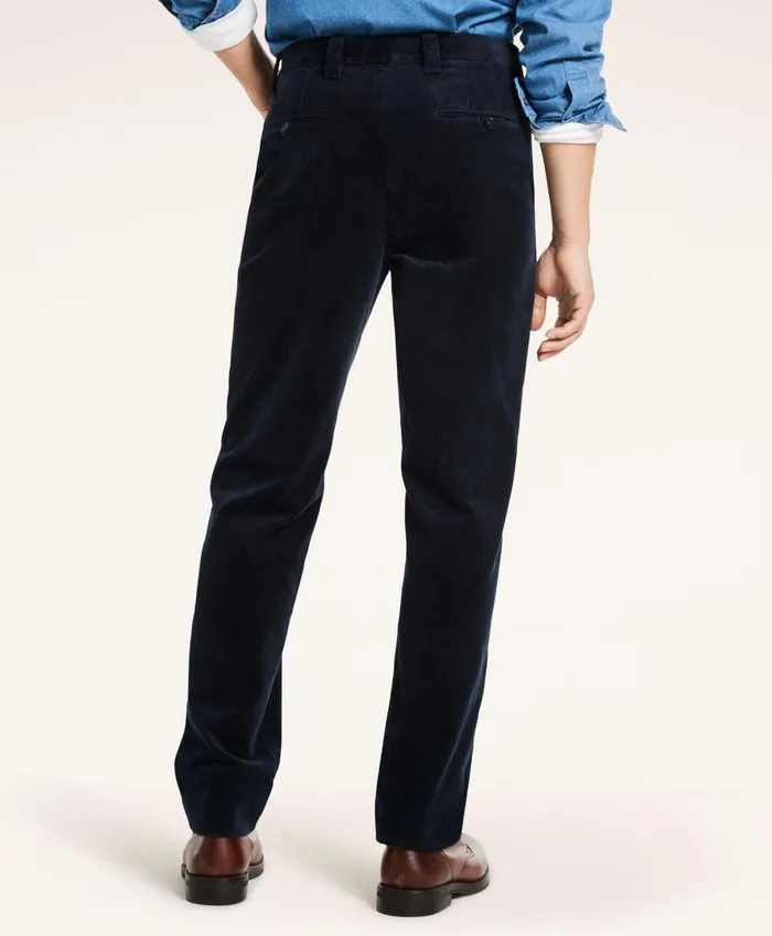 Chinos andamp Casual Pants Men Brooks Brothers Big andamp Tall Wide Wale Corduroy Pants Dark Navy
