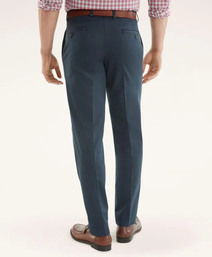 Chinos andamp Casual Pants Men Brooks Brothers Clark StraightFit Stretch Advantage Chino Pants Navy