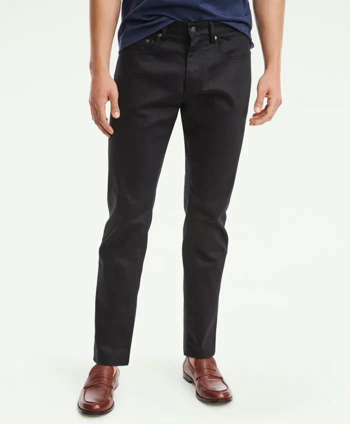 Chinos andamp Casual Pants Men Brooks Brothers Classic Slim Fit Denim Jeans Black Chinos andamp Casual Pants Men Brooks Brothers Classic Slim Fit Denim Jeans Black