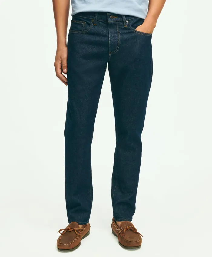Chinos andamp Casual Pants Men Brooks Brothers Classic Slim Fit Denim Jeans Dark Blue Chinos andamp Casual Pants Men Brooks Brothers Classic Slim Fit Denim Jeans Dark Blue