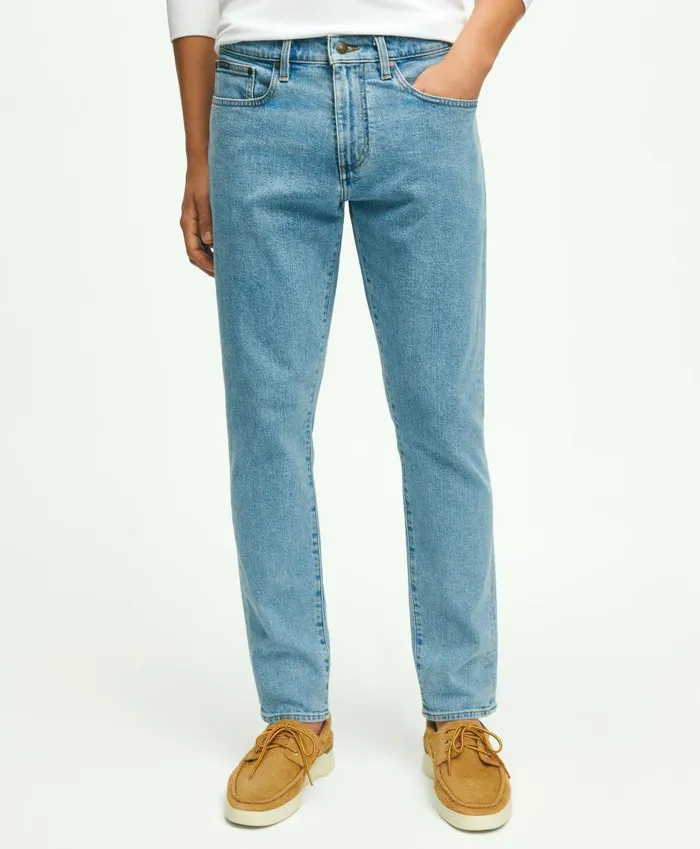 Chinos andamp Casual Pants Men Brooks Brothers Classic Slim Fit Denim Jeans Light Blue Chinos andamp Casual Pants Men Brooks Brothers Classic Slim Fit Denim Jeans Light Blue