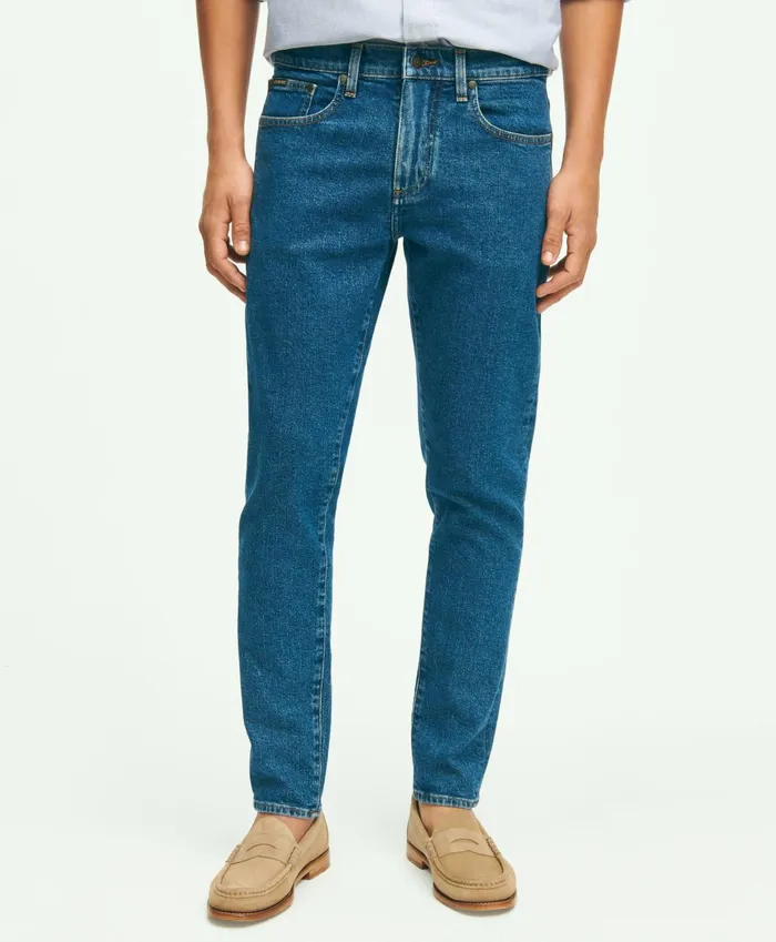 Chinos andamp Casual Pants Men Brooks Brothers Classic Slim Fit Denim Jeans Medium Blue Chinos andamp Casual Pants Men Brooks Brothers Classic Slim Fit Denim Jeans Medium Blue
