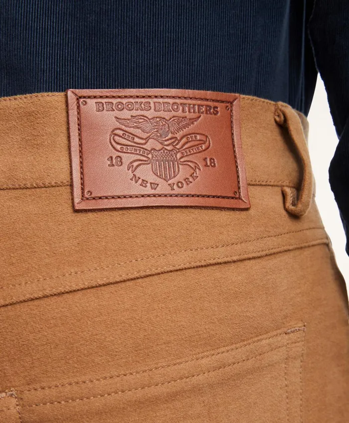 Chinos andamp Casual Pants Men Brooks Brothers Cotton Moleskin Pants Beige