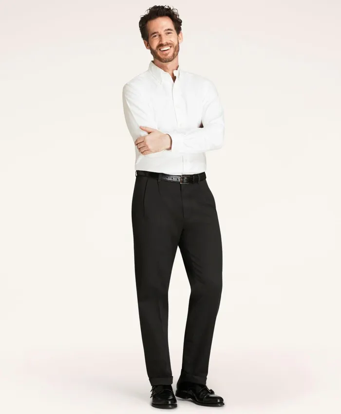 Chinos andamp Casual Pants Men Brooks Brothers Elliot Fit Stretch Advantage Chino Pants Black