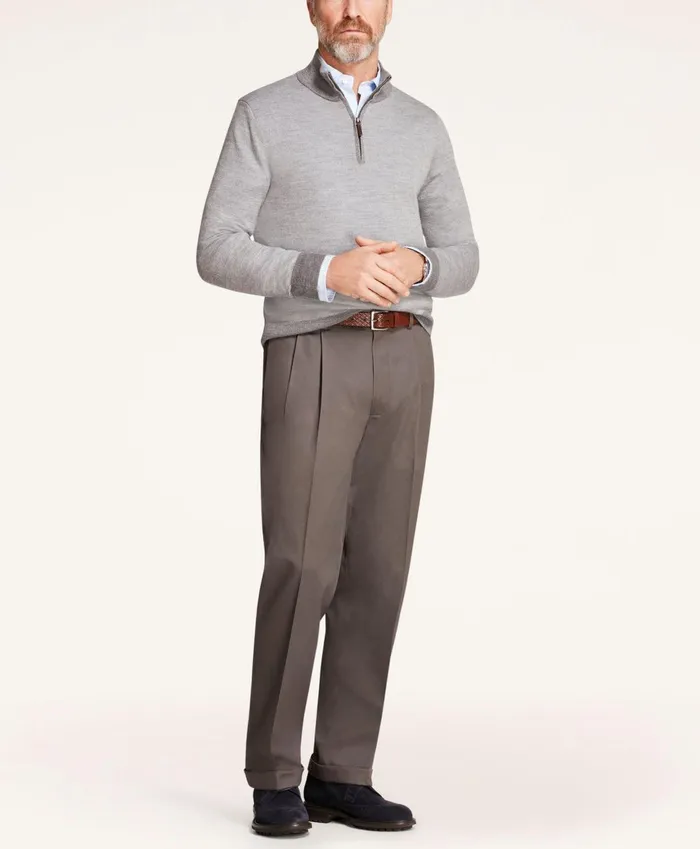 Chinos andamp Casual Pants Men Brooks Brothers Elliot Fit Stretch Cotton Advantage Chino Pants Grey