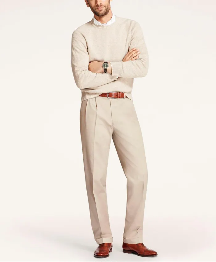 Chinos andamp Casual Pants Men Brooks Brothers Elliot Fit Stretch Cotton Advantage Chino Pants Khaki