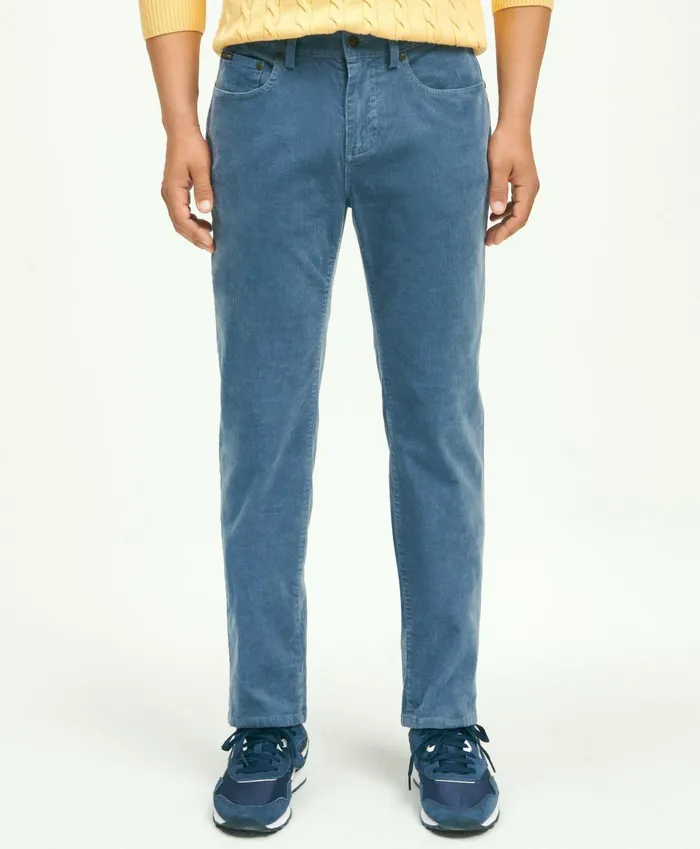 Chinos andamp Casual Pants Men Brooks Brothers FivePocket Stretch Corduroy Pants Blue Chinos andamp Casual Pants Men Brooks Brothers FivePocket Stretch Corduroy Pants Blue