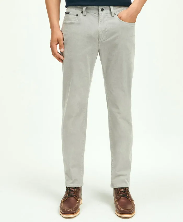 Chinos andamp Casual Pants Men Brooks Brothers FivePocket Stretch Corduroy Pants Grey Chinos andamp Casual Pants Men Brooks Brothers FivePocket Stretch Corduroy Pants Grey