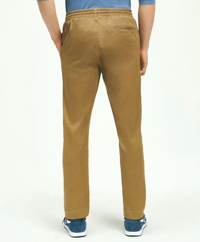 Chinos andamp Casual Pants Men Brooks Brothers Friday Drawstring Chino Pants Olive
