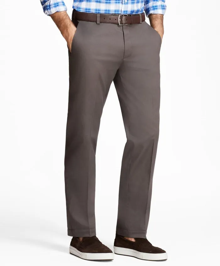 Chinos andamp Casual Pants Men Brooks Brothers Milano SlimFit Stretch Advantage Chino Pants Grey Chinos andamp Casual Pants Men Brooks Brothers Milano SlimFit Stretch Advantage Chino Pants Grey