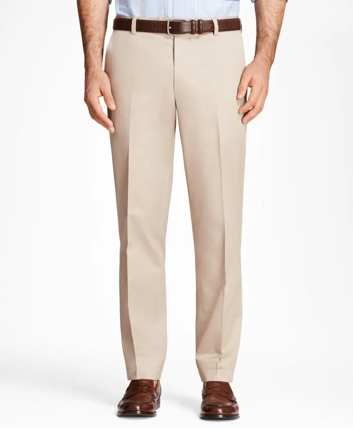 Chinos andamp Casual Pants Men Brooks Brothers Milano SlimFit Stretch Advantage Chino Pants Khaki