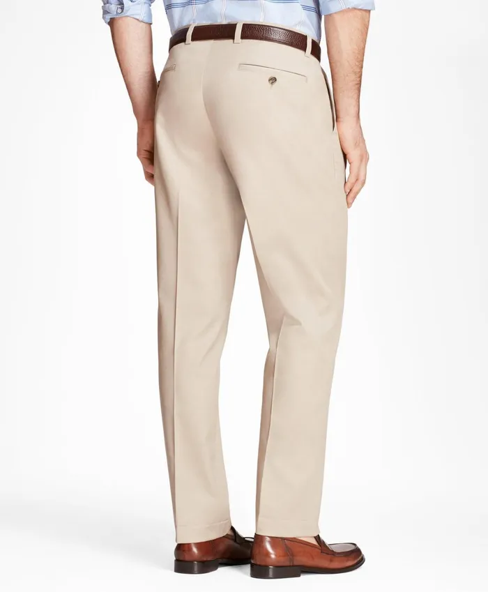 Chinos andamp Casual Pants Men Brooks Brothers Milano SlimFit Stretch Advantage Chino Pants Khaki