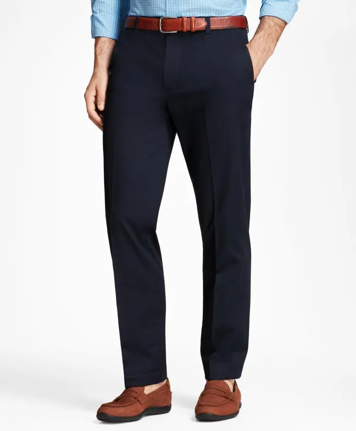 Chinos andamp Casual Pants Men Brooks Brothers Milano SlimFit Stretch Advantage Chino Pants Navy