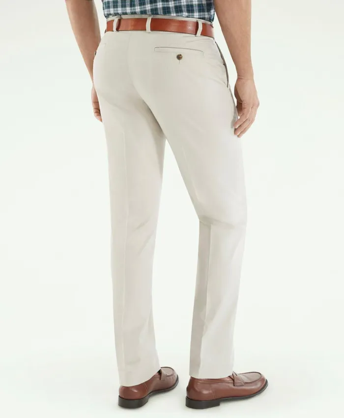 Chinos andamp Casual Pants Men Brooks Brothers Milano SlimFit Stretch Advantage Chino Pants Stone