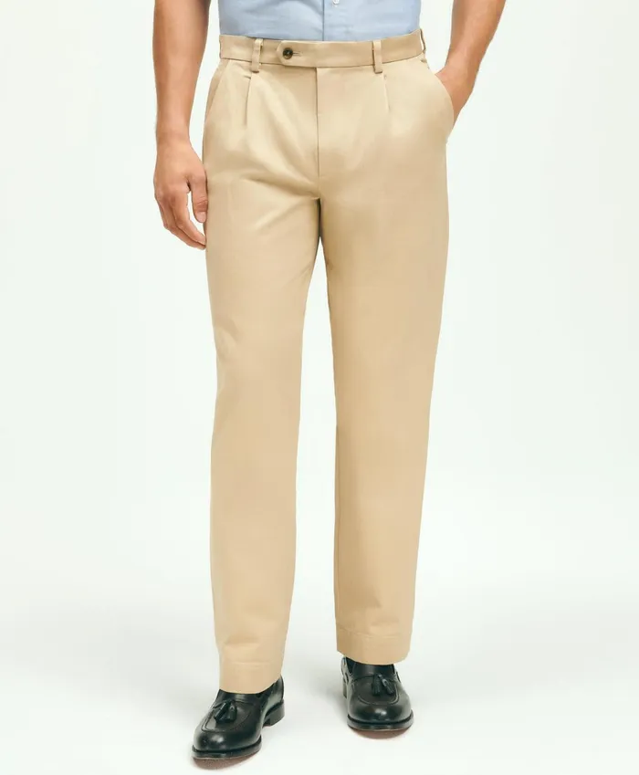 Chinos andamp Casual Pants Men Brooks Brothers PleatFront Cotton Vintage Chino Pants Beige Chinos andamp Casual Pants Men Brooks Brothers PleatFront Cotton Vintage Chino Pants Beige
