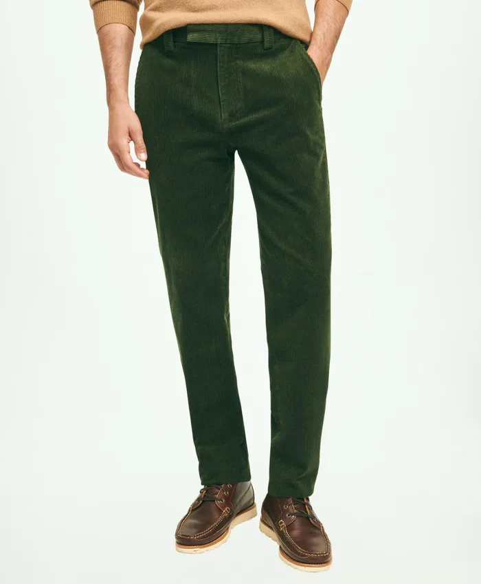 Chinos andamp Casual Pants Men Brooks Brothers Regular Fit Cotton WideWale Corduroy Pants Dark Green Chinos andamp Casual Pants Men Brooks Brothers Regular Fit Cotton WideWale Corduroy Pants Dark Green