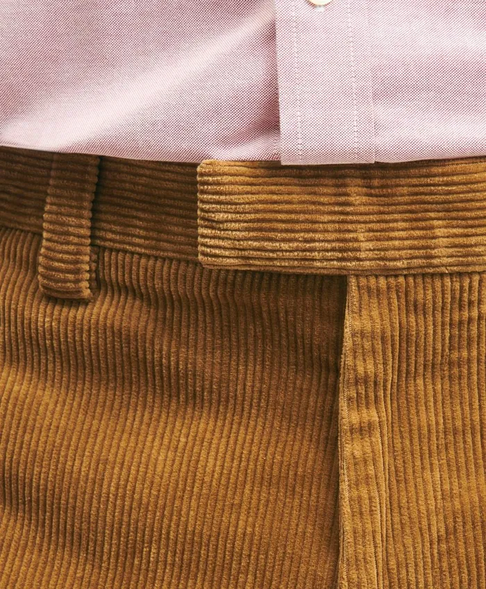 Chinos andamp Casual Pants Men Brooks Brothers Regular Fit Cotton WideWale Corduroy Pants Medium Brown