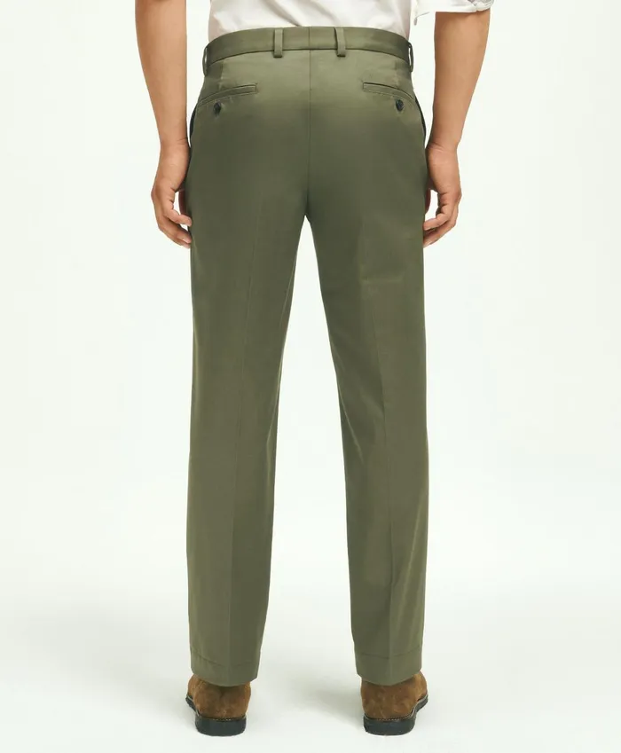 Chinos andamp Casual Pants Men Brooks Brothers Regular Fit Stretch Cotton Advantage Chino Pants Dark Green