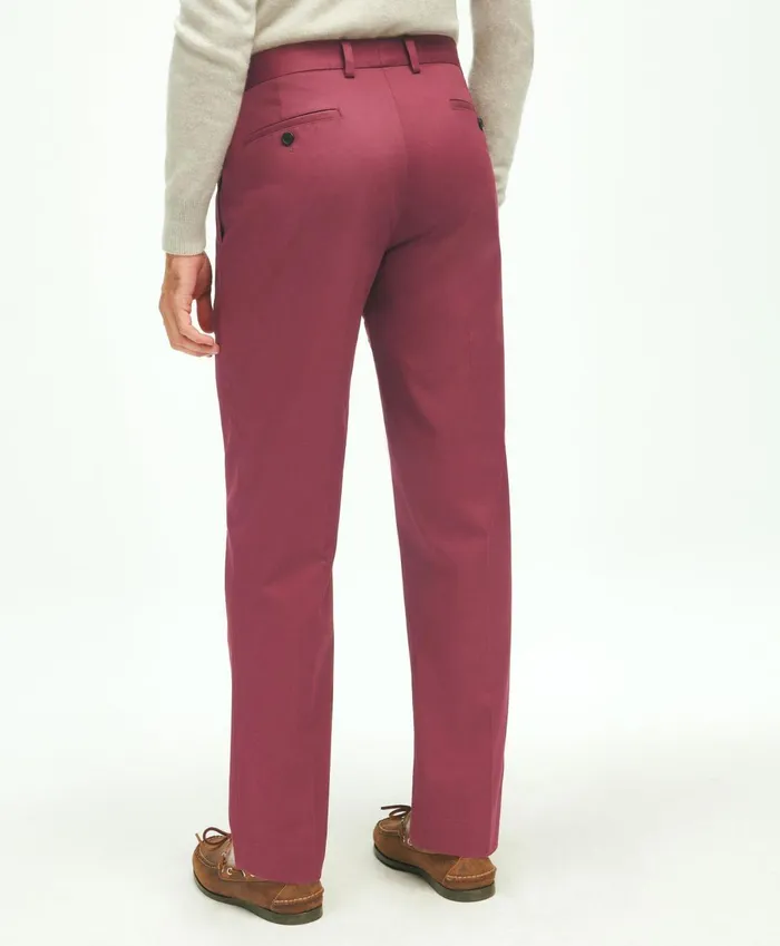 Chinos andamp Casual Pants Men Brooks Brothers Regular Fit Stretch Cotton Advantage Chino Pants Wine